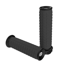 RSD BILLET TRACTION GRIPS TEXTURED BLACK